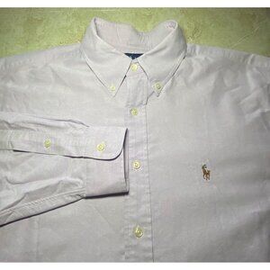 Ralph Lauren Yarmouth Button-Down Lilac Oxford Long‎ Sleeve Old Money Preppy